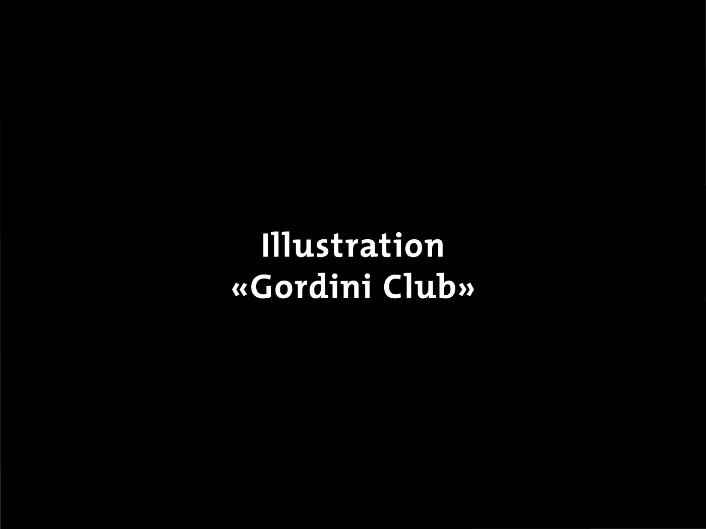 Gordini-Club logodesign ILLUSTRATION  Wort-/Bildmarke