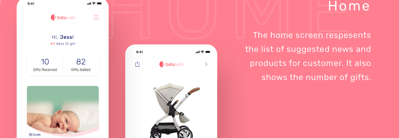 baby wish cute babyregistry registry mobileapp ios applications pink balloon
