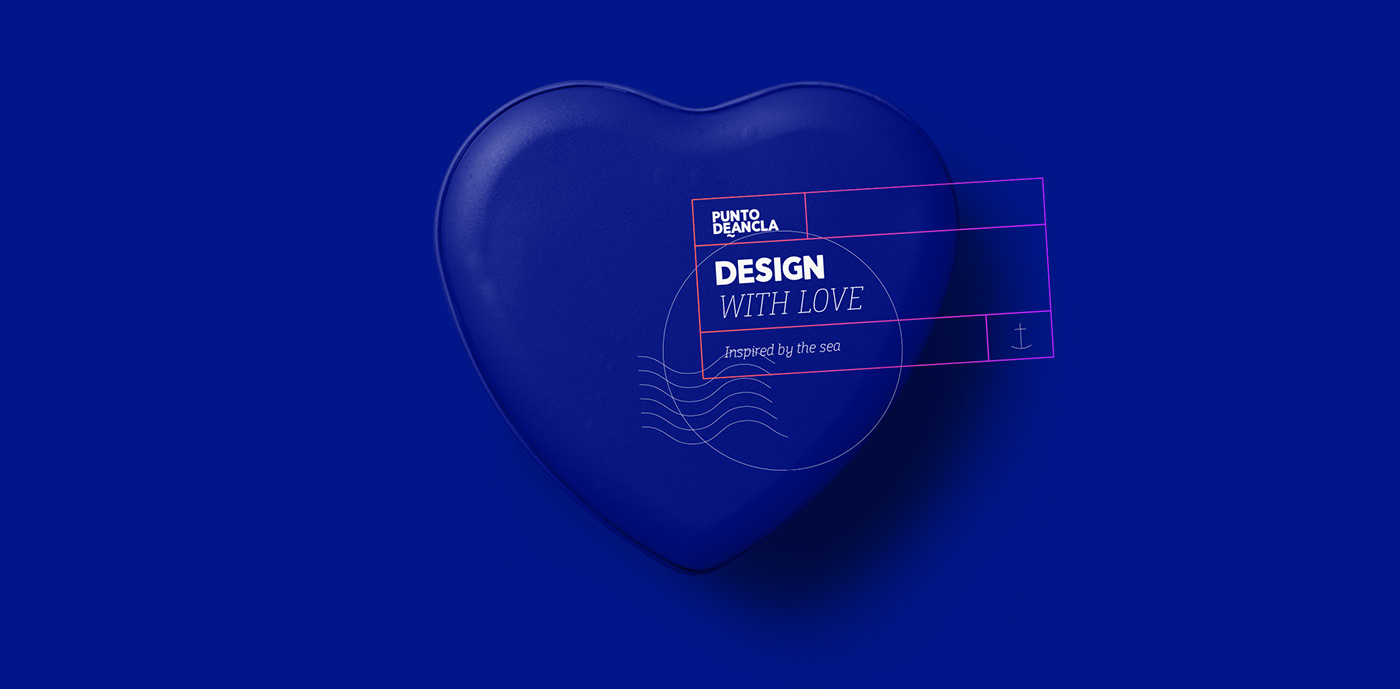 design punto de ancla logo sea inspiration blue branding  identity