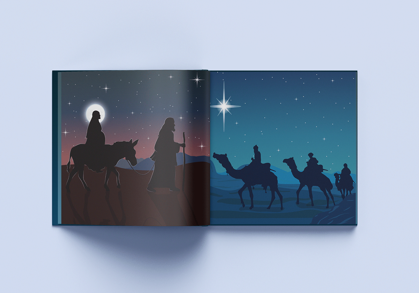 nativity Christmas ILLUSTRATION  adobe illustrator Adobe Photoshop Graphic Designer Christian Art Christian Design vector Vector Illustration