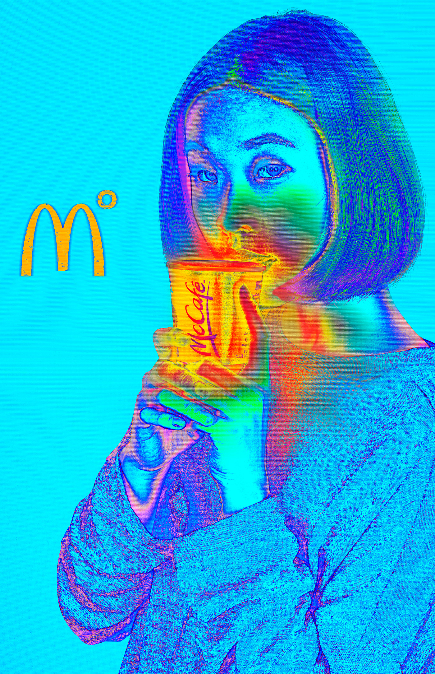 Mc Donalds mc Platinum heatmap photoshop adobe Advertising  publicidade colors mcdonald's