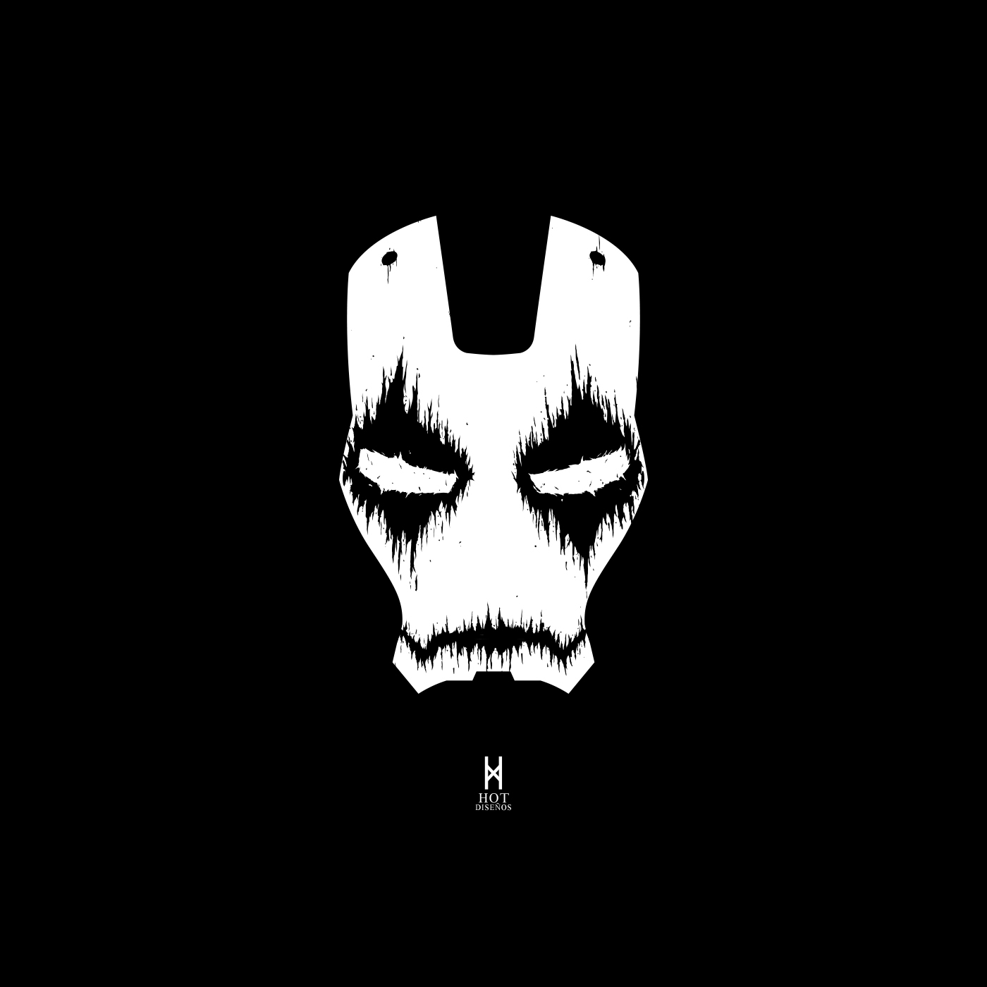 iron man black metal black metal marvel fanart death metal face logo band