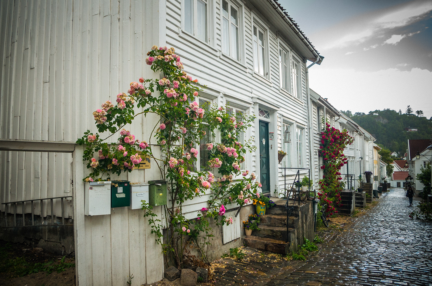 old houses town Mandal norway gamlebyen mirrapix lensbaby