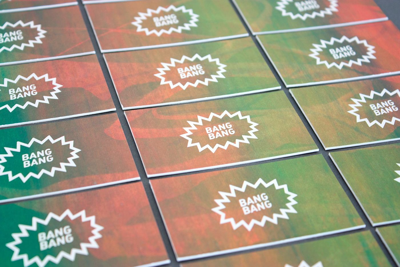 business card Workshop brand card Screenprinting silkscreen screen colors bangbang