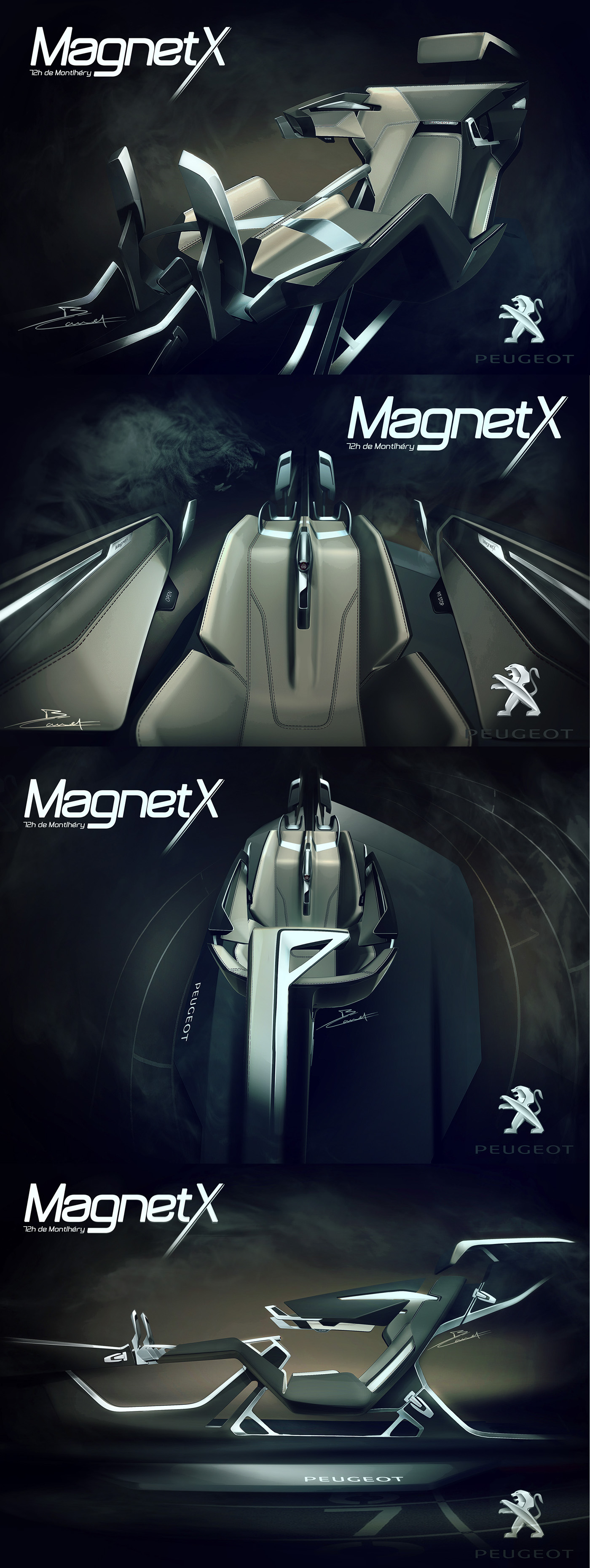 PEUGEOT Workshop ISD Sport Driving cockpit Magnet Plug concept design automotive   sketch Alias modeling