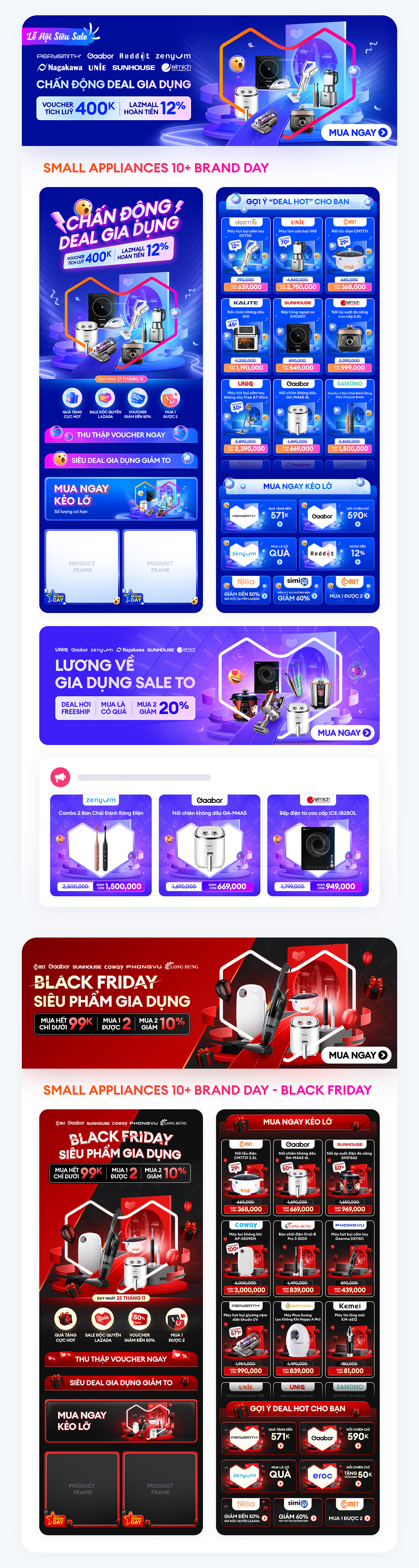 lazada campaign banner commercial electronic Keyvisual Ecommerce season thematic kv