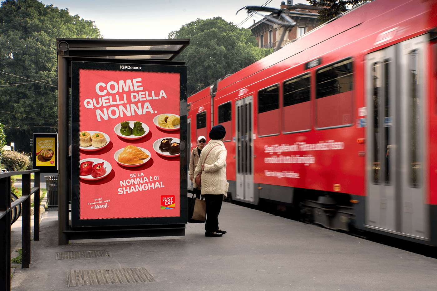 campaign Food  out of home Photography  Urban colors delivery design justeat