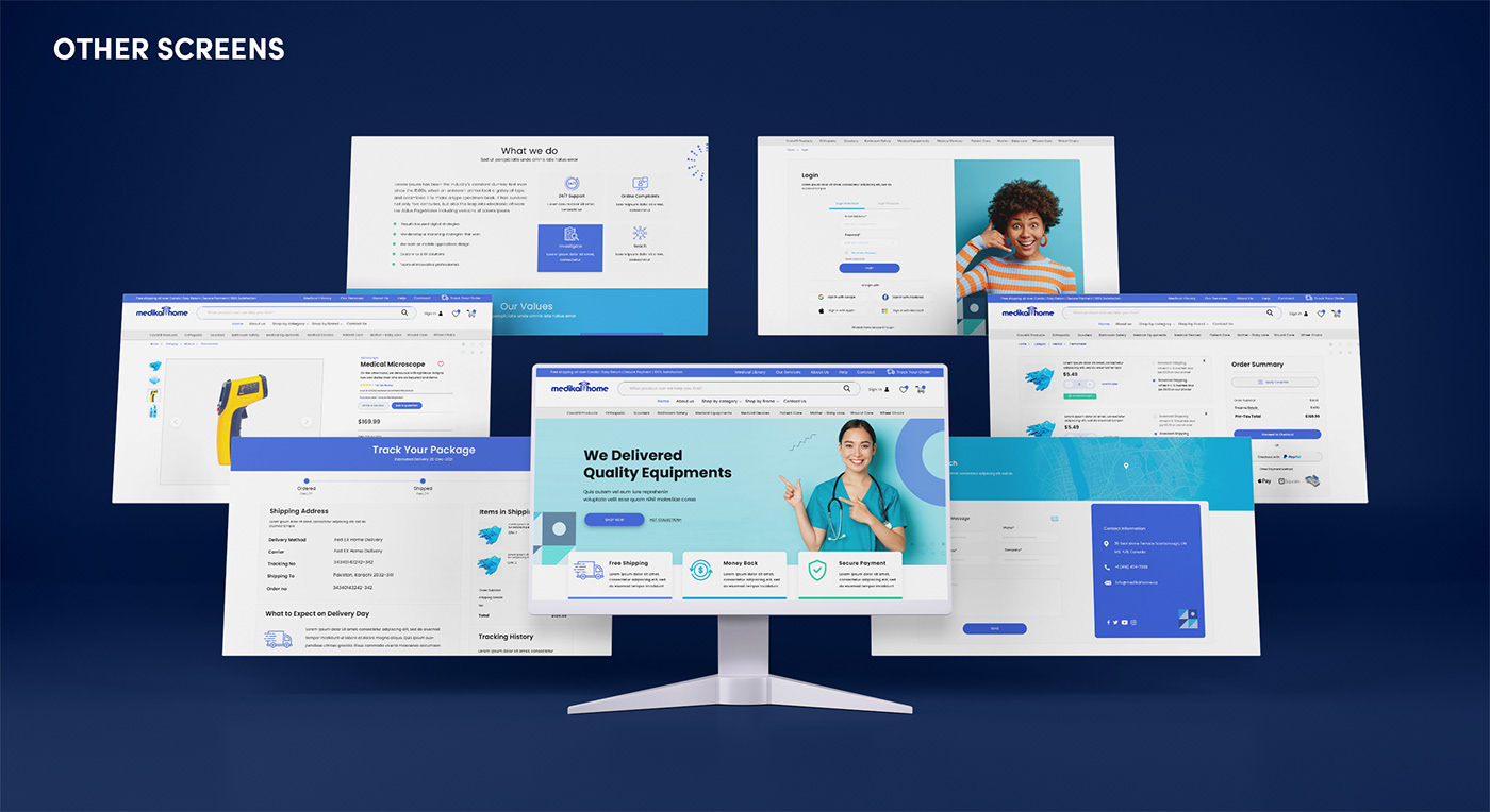 creative graphic design  identity medical Mockup new UI ux Web Design  moobile