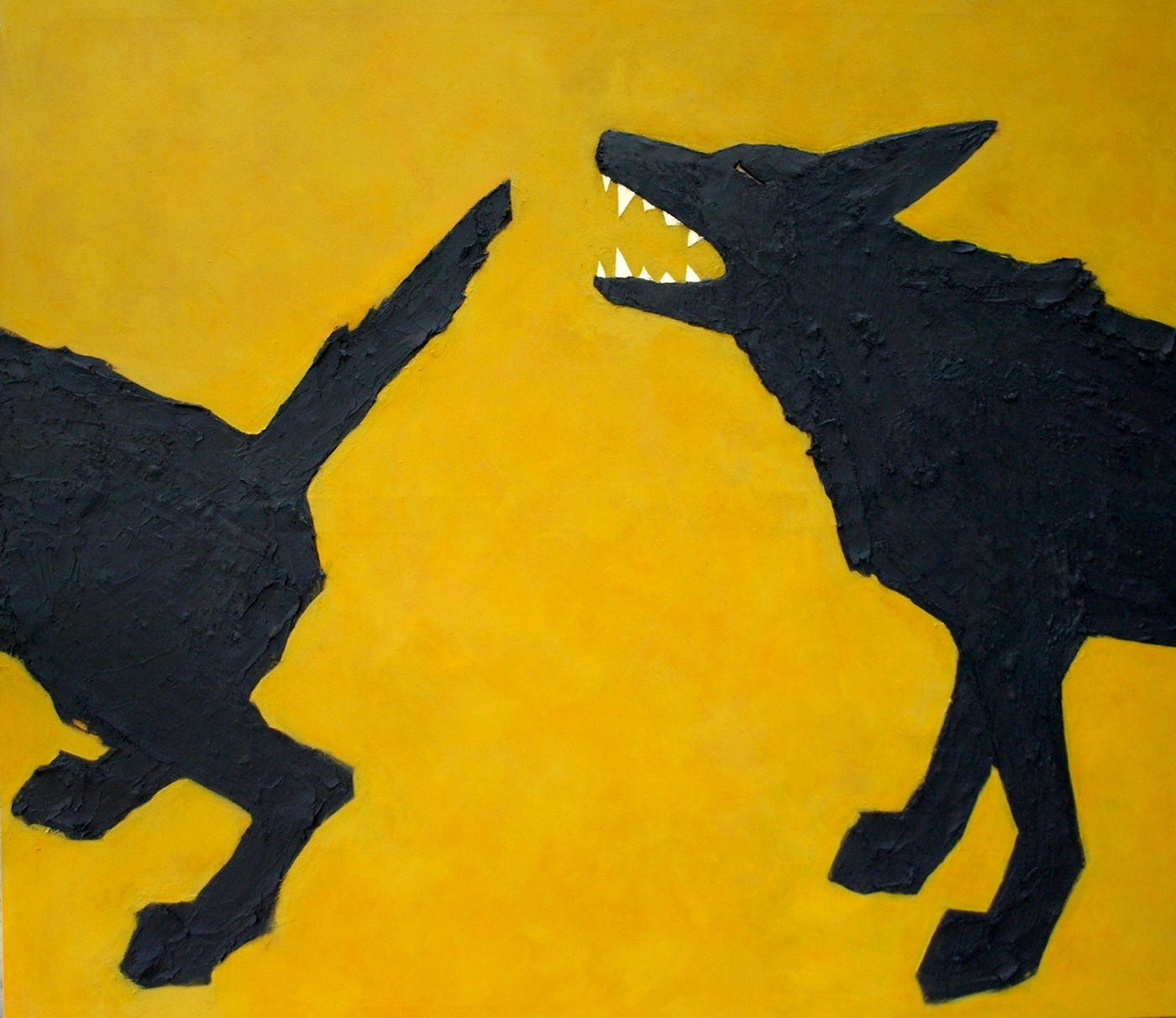 dog yellow wolf fangs infinity philosophy 