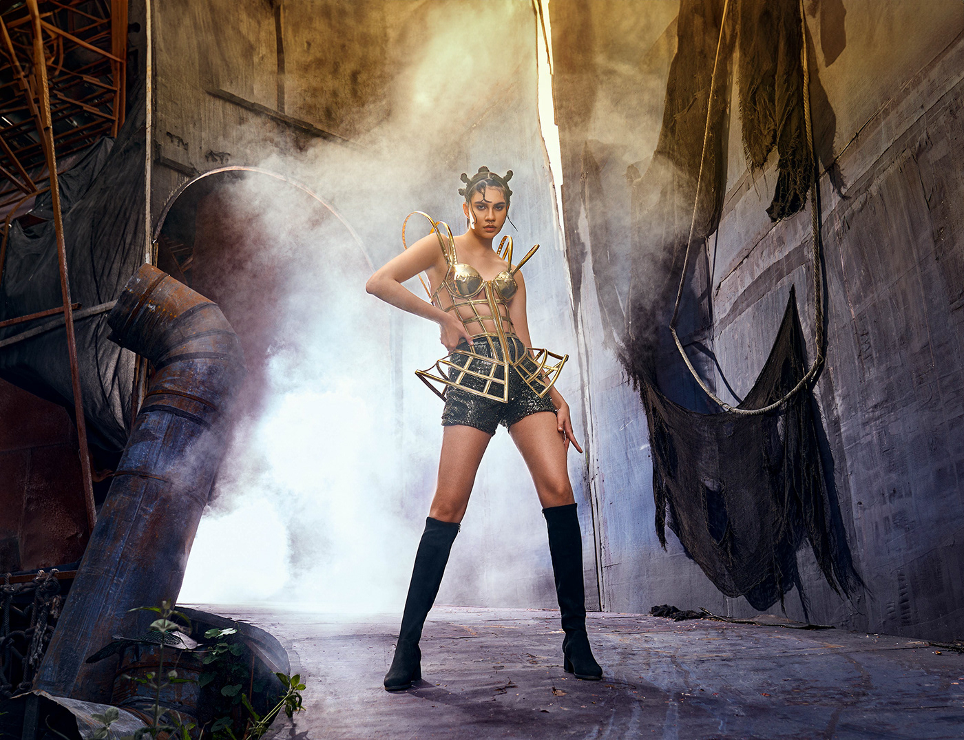 fashion photography photoshoot editorial postapocalyptic Fashion  styling  concept conceptual artwork editorial photography