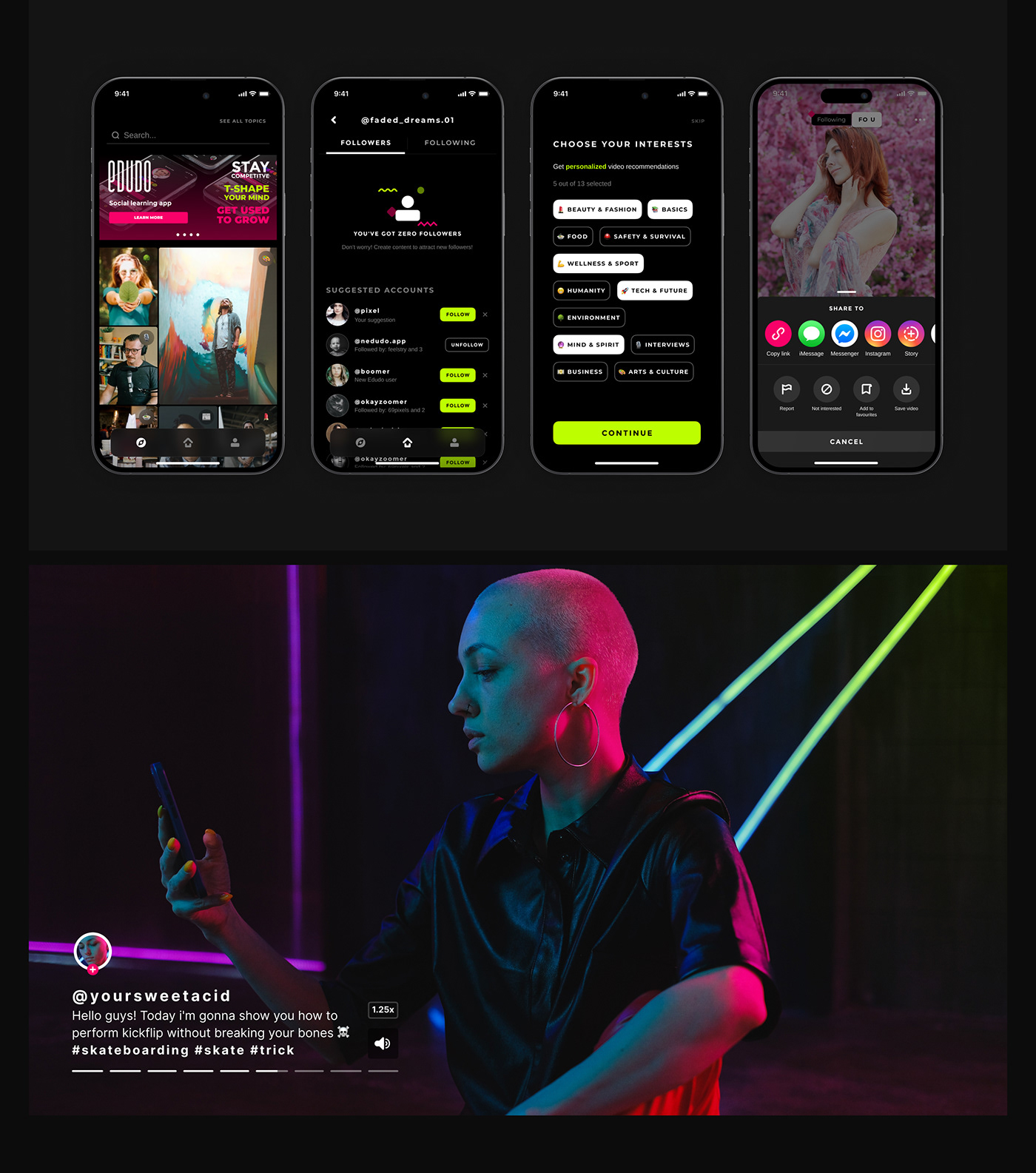 interface design Mobile app UxUIdesign mobileappdesign Startup startupdesign videoplatform