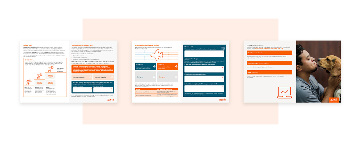 Interactive PDF interactive PDF design interactive design InDesign PDF design graphic design  adobe acrobat Diversity and Inclusion pdf Corporate Design