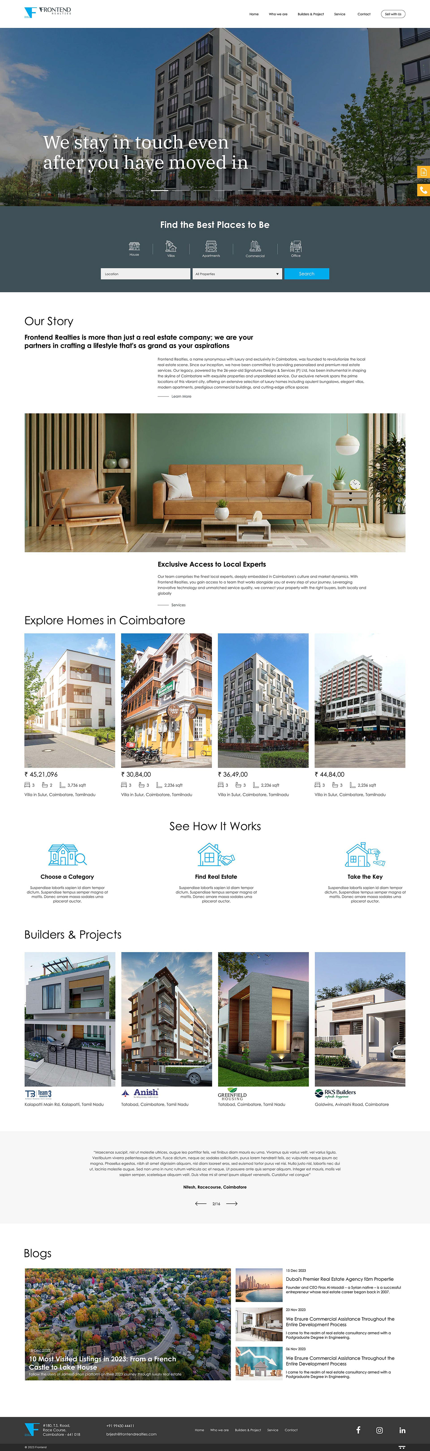 UI ux Web Website Figma real estate design xD
