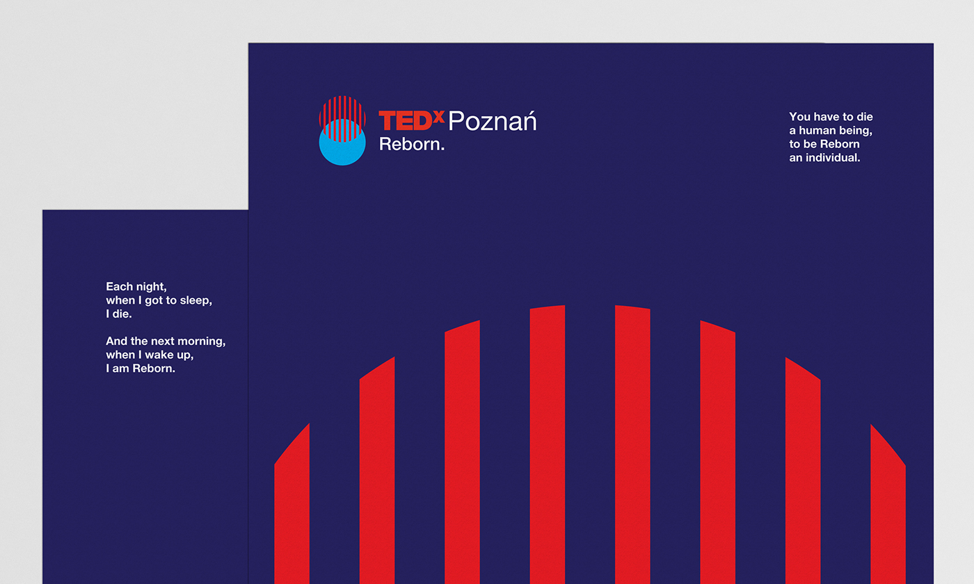 Adobe Portfolio TEDx tedx poznan reborn tedx branding natalia zerko visual identity TEDx Event
