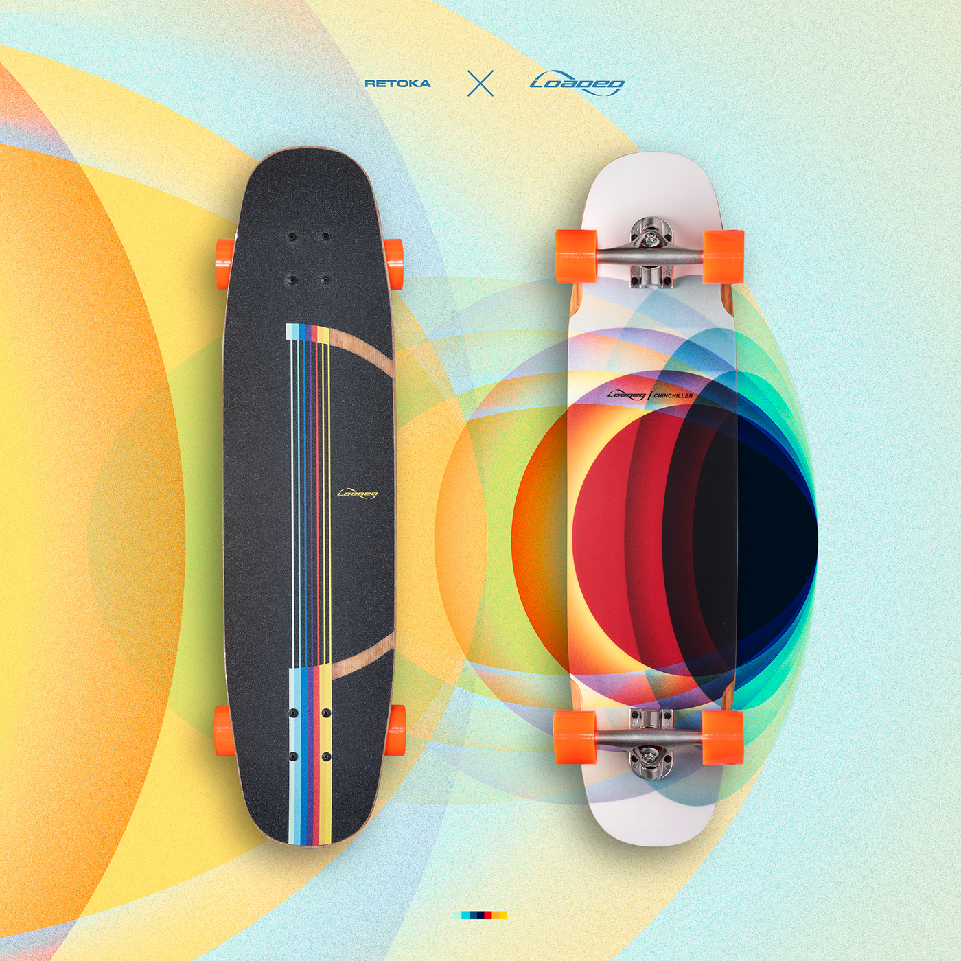 abstract artwork Board colours digital illustration gradient graphic graphics skate