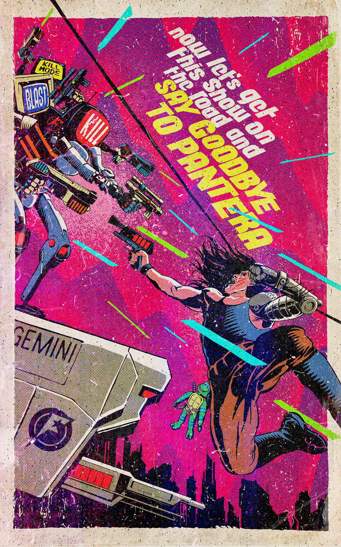 1980's Battlestar Galactica ESCAPE FROM NY John Carpenter movie poster novella sci-fi Scifi space opera star wars