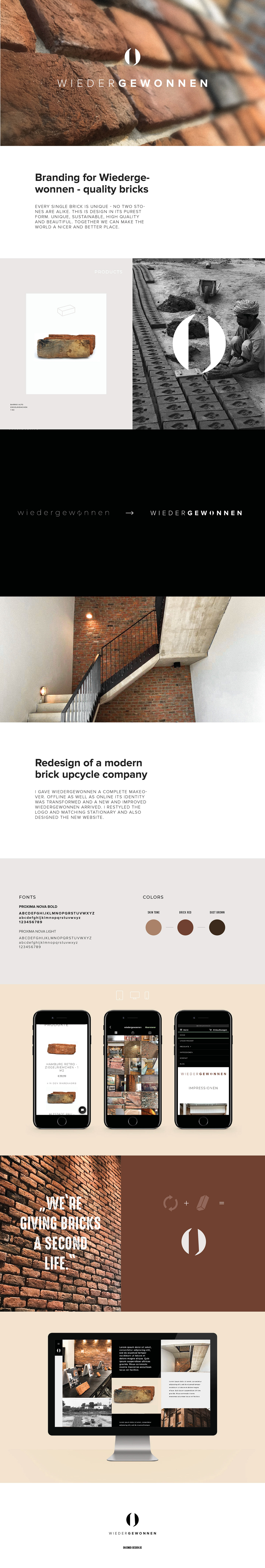 architecture branddesign branding  brick identity Interior Photography  recycle Webdesign