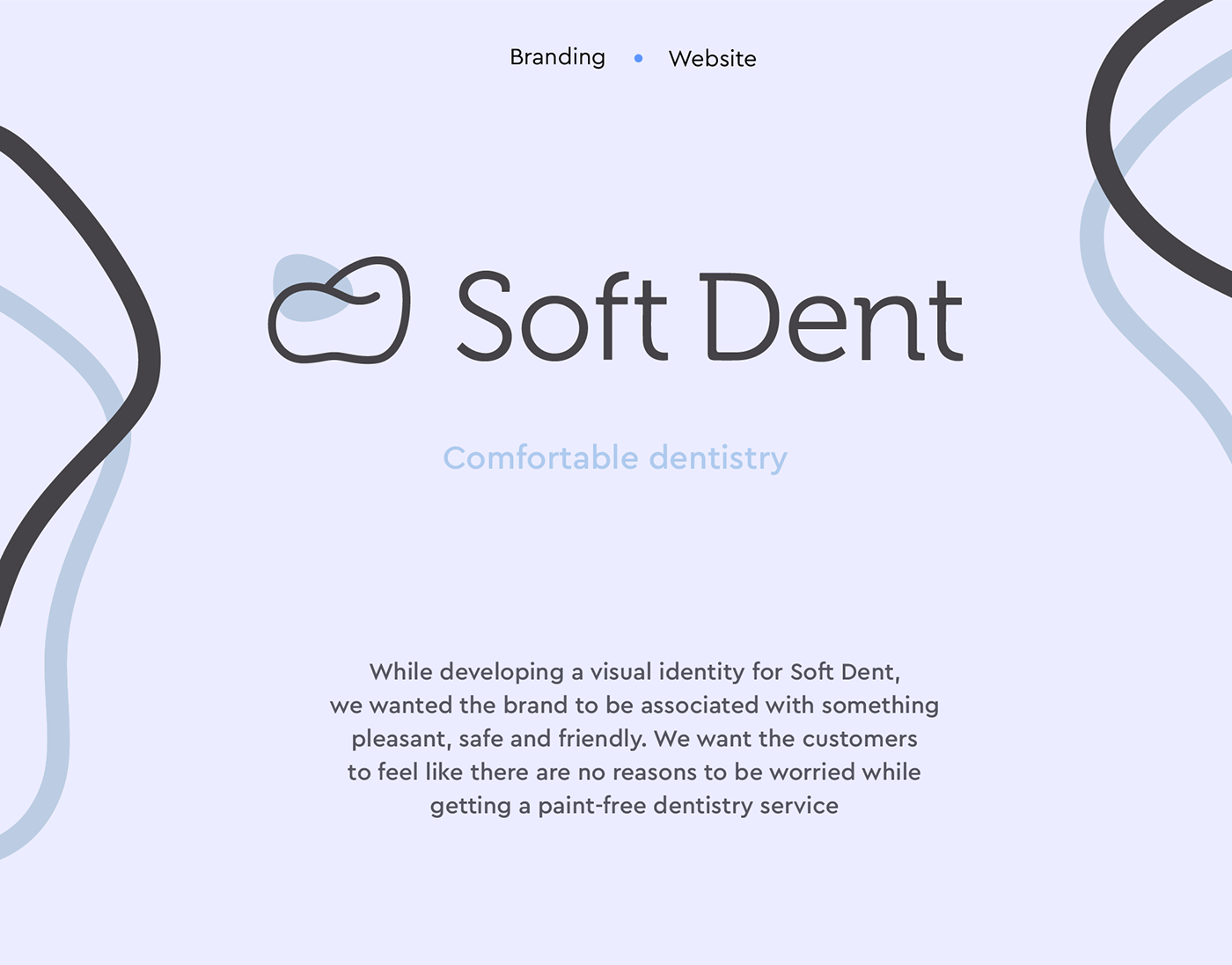 a visual identity for Soft Dent