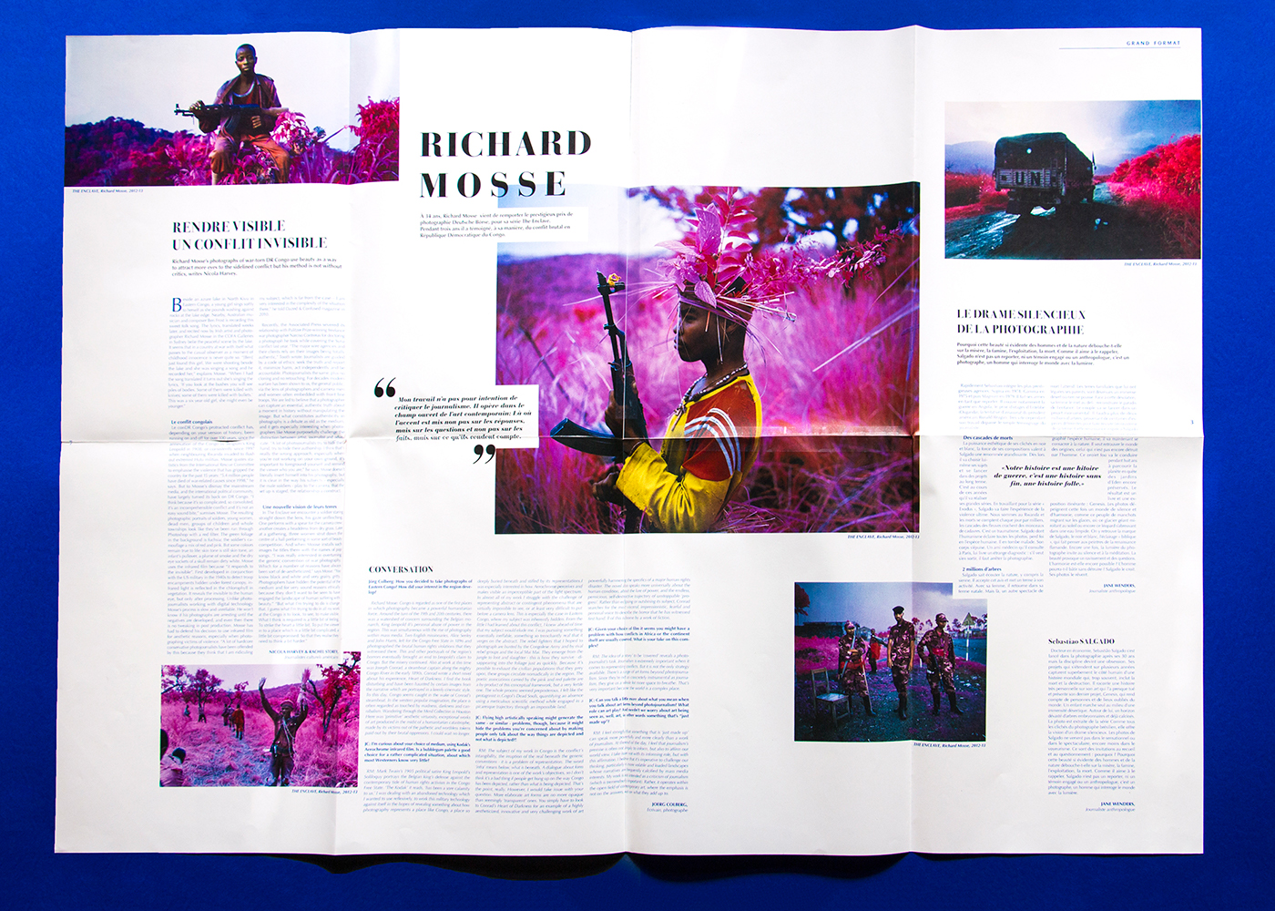 press print le 1 bichromie richard mosse Photography  blue edition journal