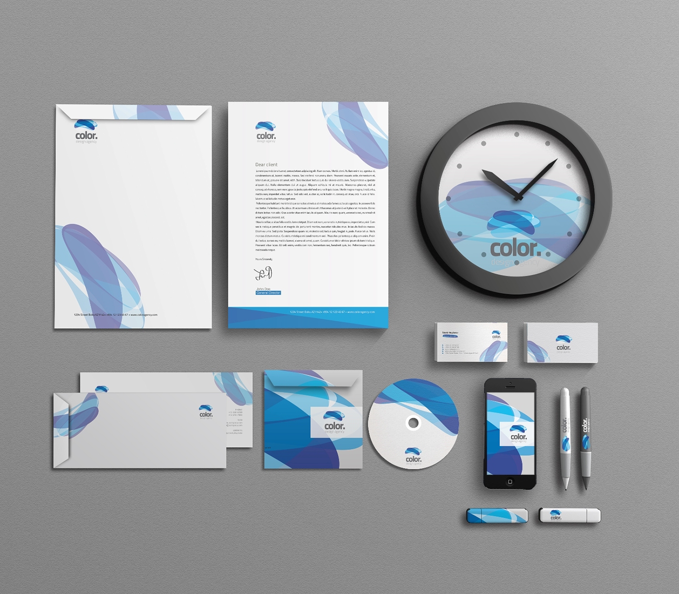 creative clean modern logo corporate agency studio sleek best