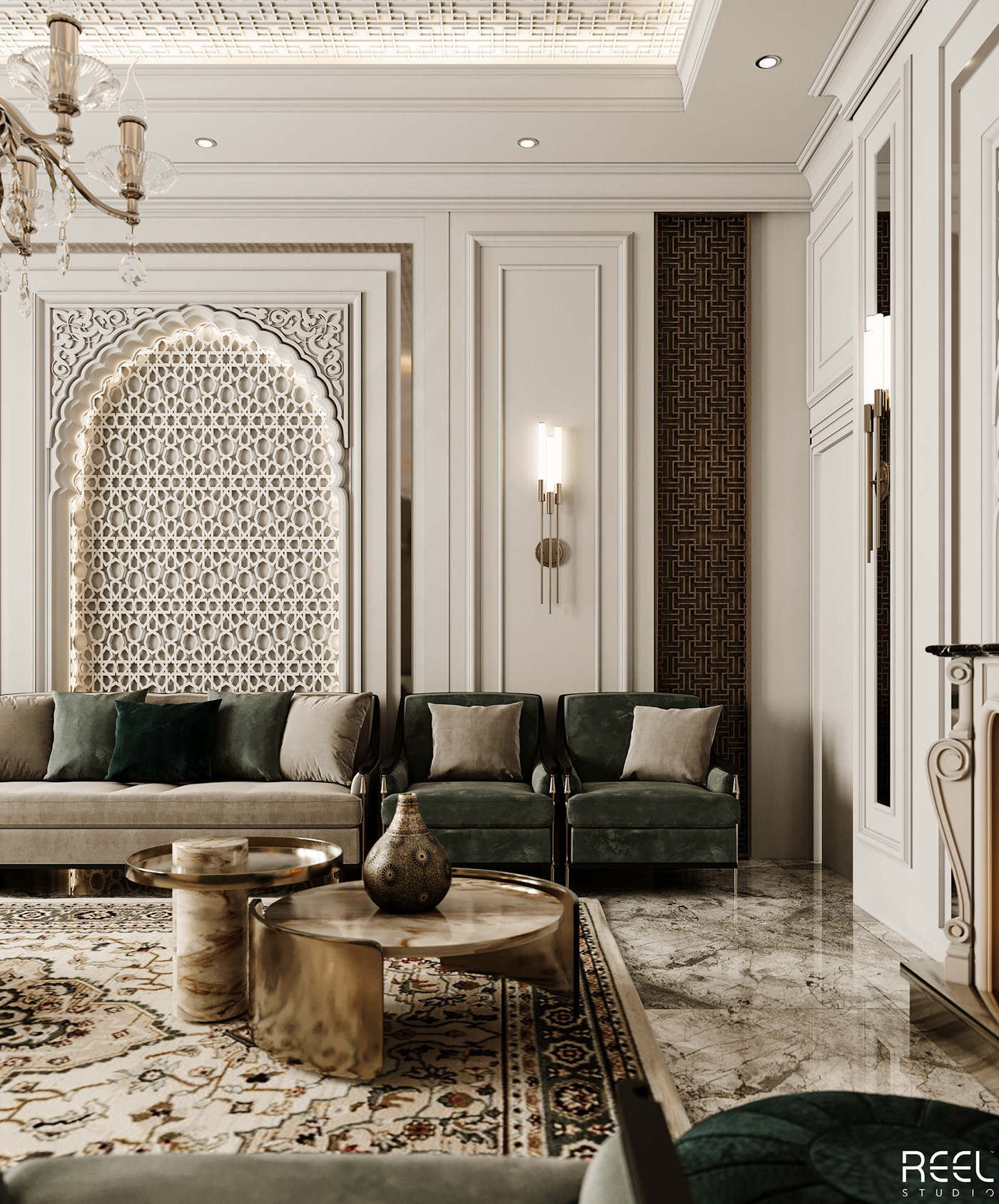 islamic islamic design MAJLIS arabian morroco neoclassic pattern frame template beige
