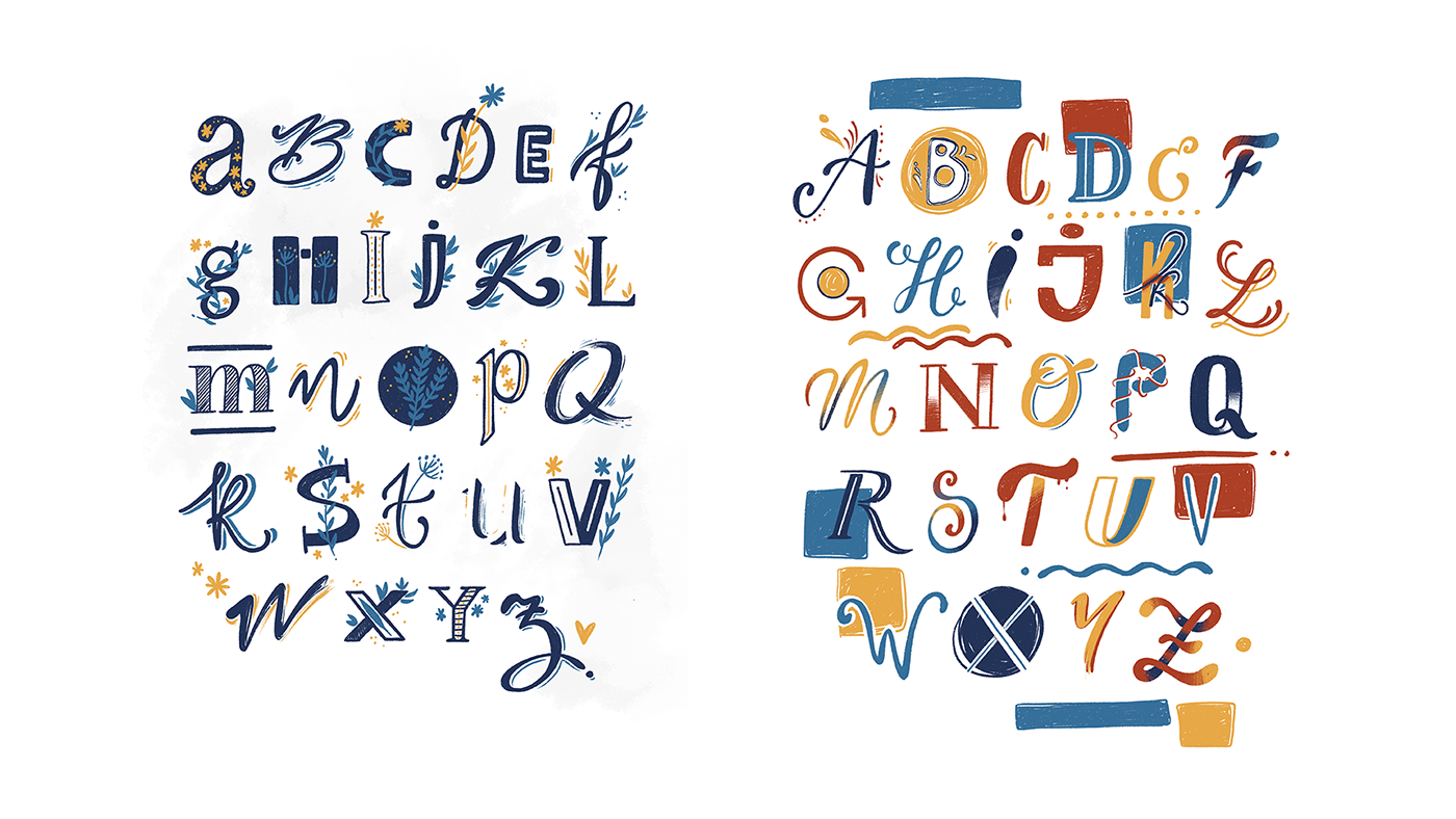 alphabet Calligraphy   handwrite handwriting illustrated letter design lettering letters