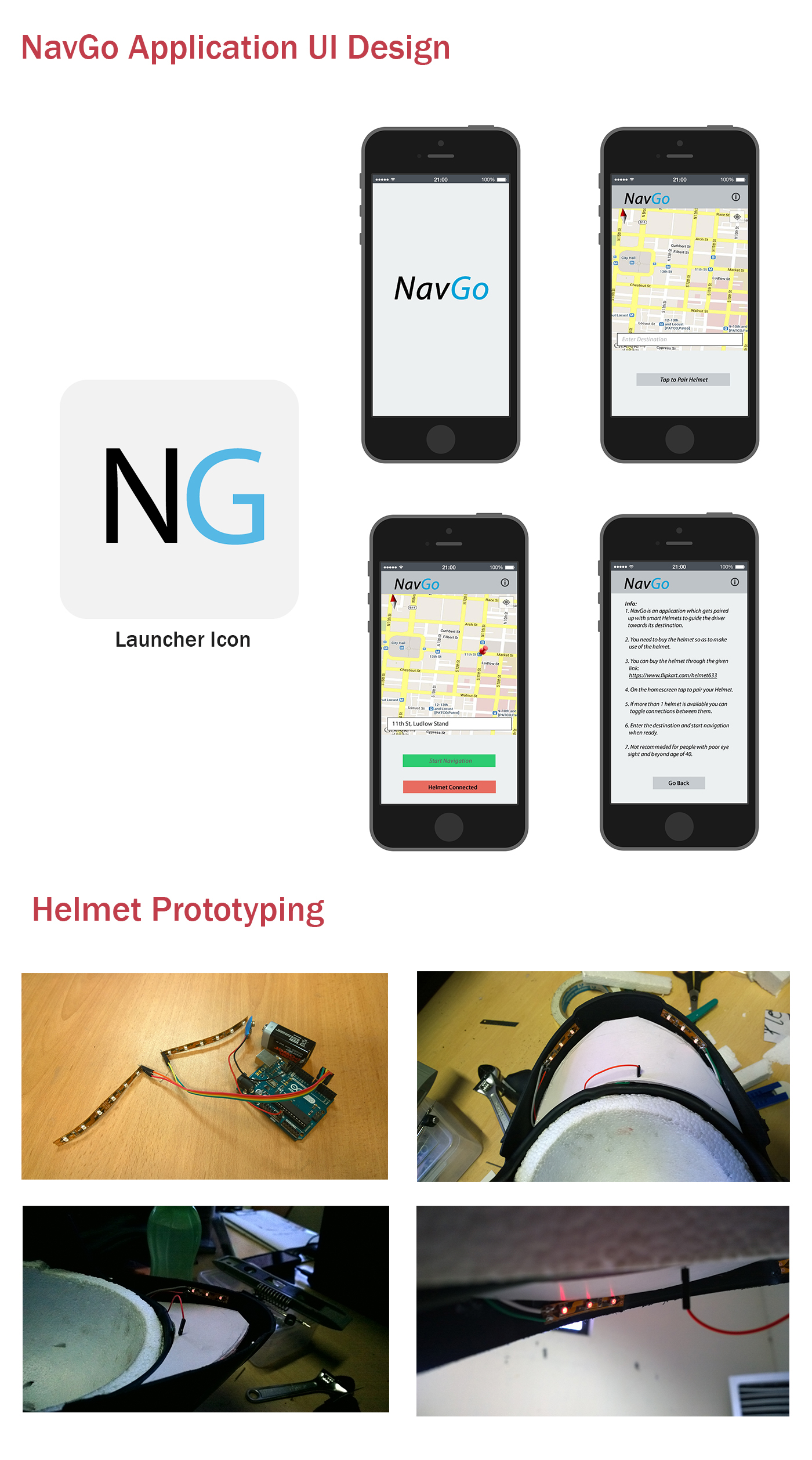 smart helmet gps navigation app journey user innovation