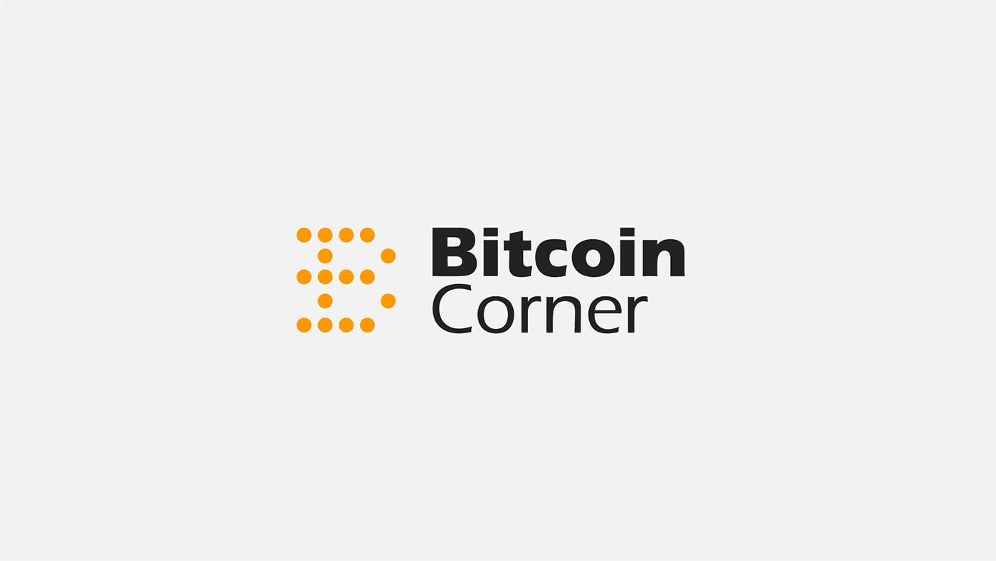 branding graphic design Identity Design Logo Design cryptocurrency Bitcoin Corner bitcoin