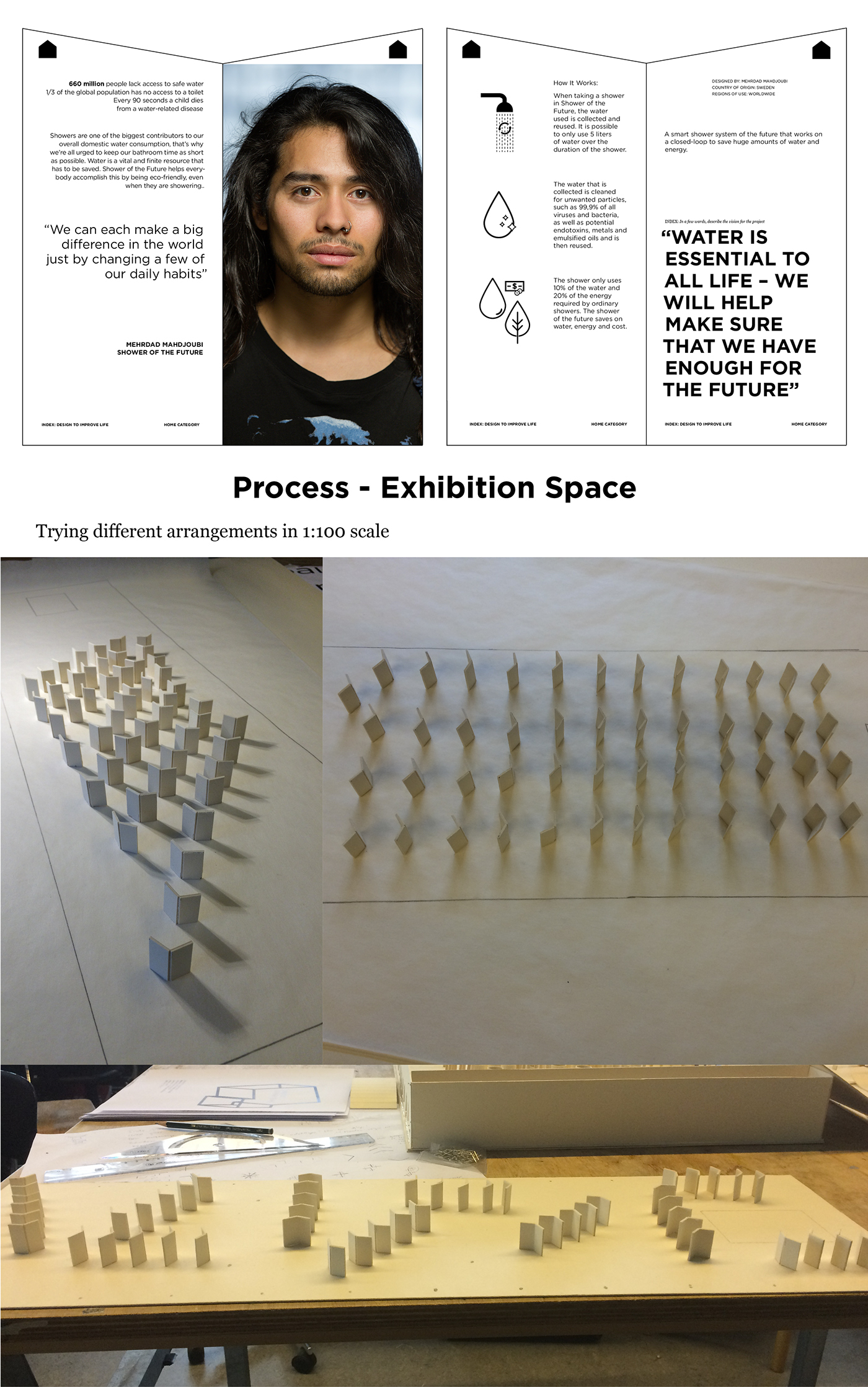 award Exhibition  award exhibition index design to Improve Life concept model