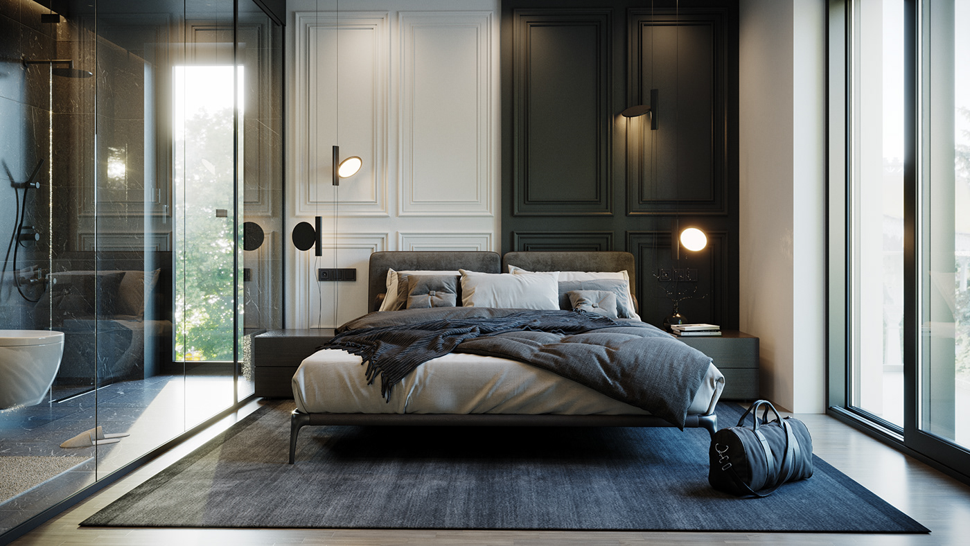 3D 3dsmax bedroom bedroomdesign CGI CoronaRender  design house Interior interiordesign