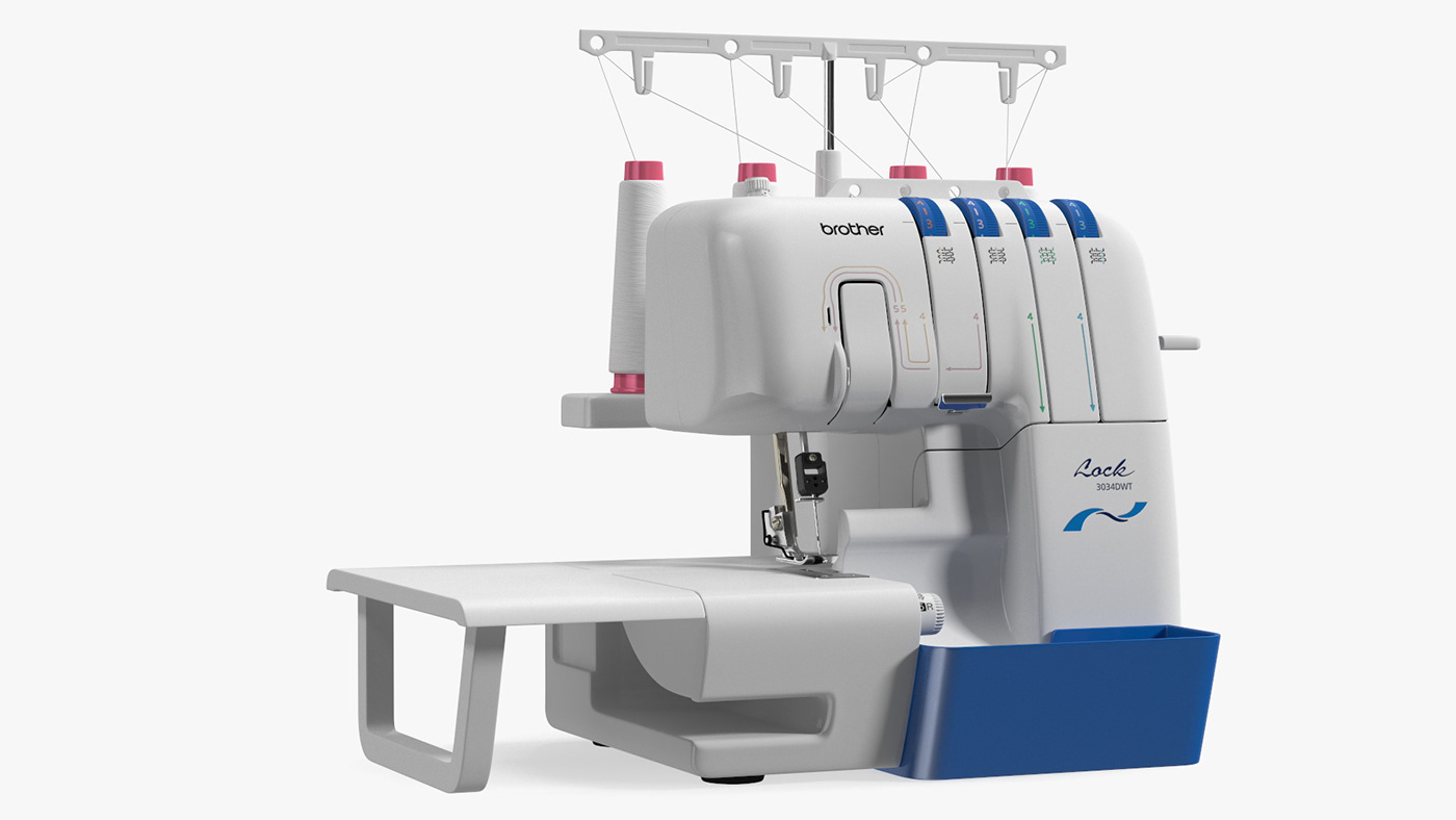 3D_Molier 3D_model Technology Technique sewing_machine Overlock brother Singer