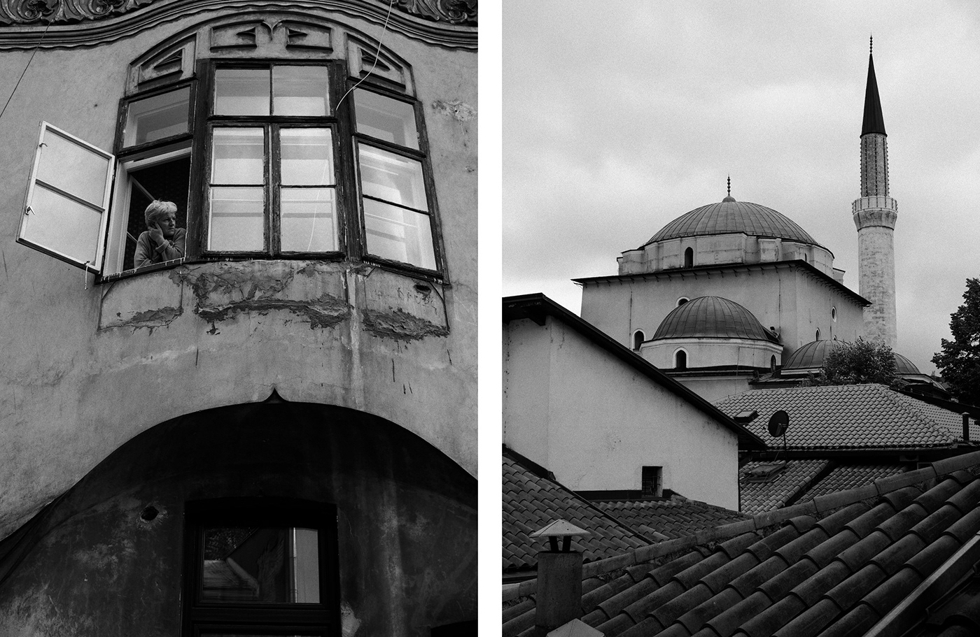 Street black & white b&w Sarajevo bosna Travel trip PEN-F olympus