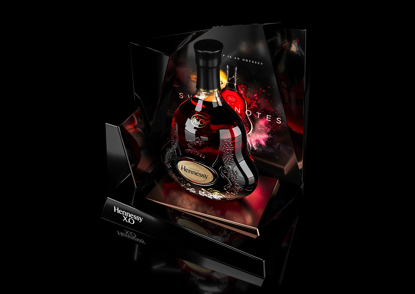 hennessy Maximov posm pos Display Floor Display Cognac luxury xo HORECA