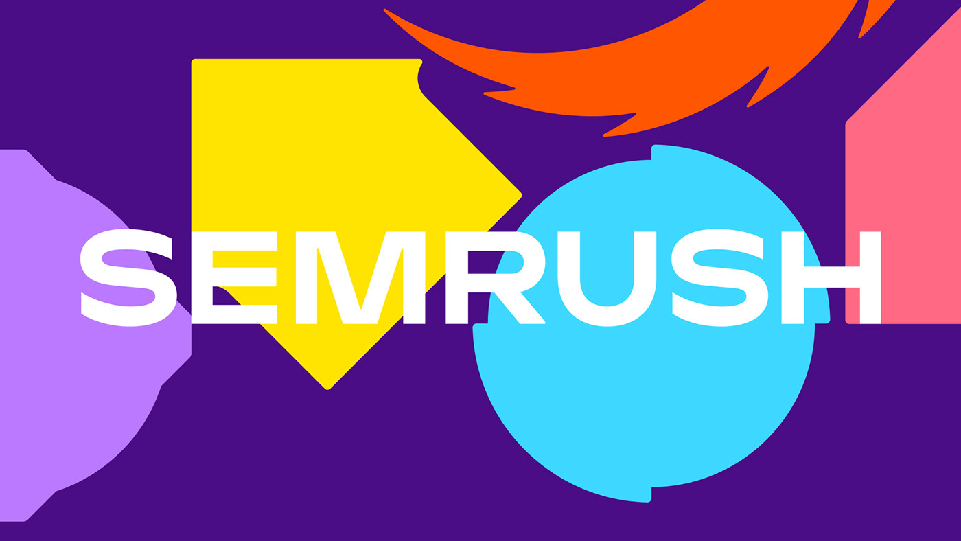 branding  fire graphic design  identity logo mechanism SEMrush spark color motion
