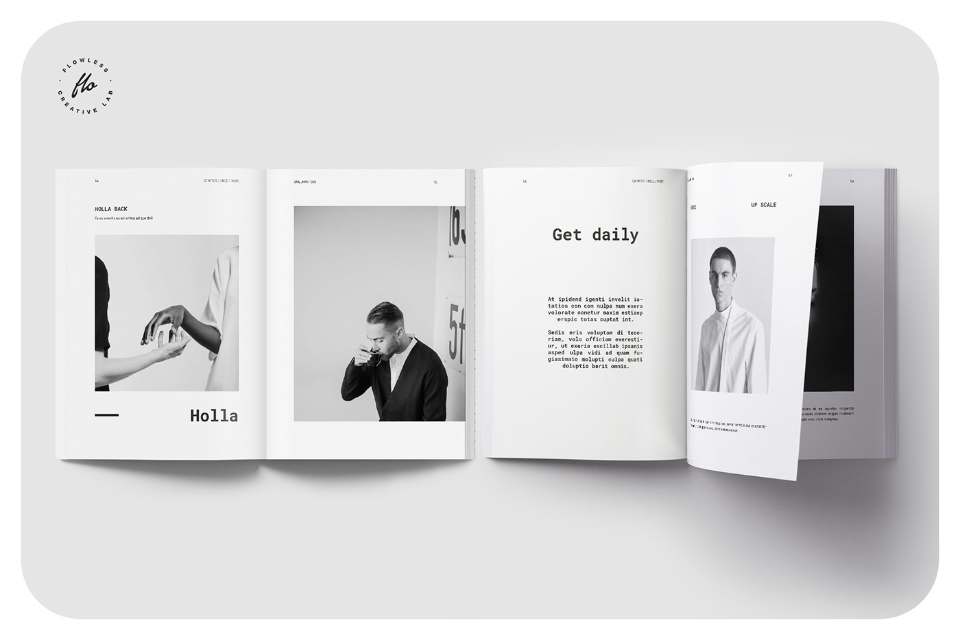 print printable template magazine catalog Layout minimalist Photography  portfolio creativemarket