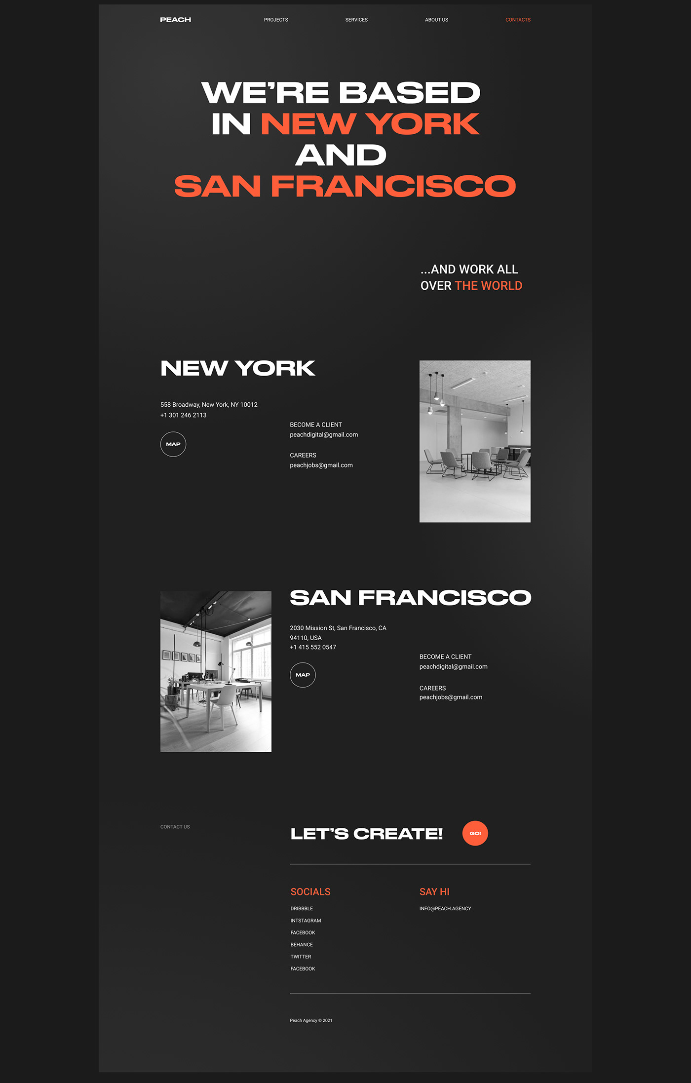 agency concept digital inspiration studio UI uprock ux visual Website