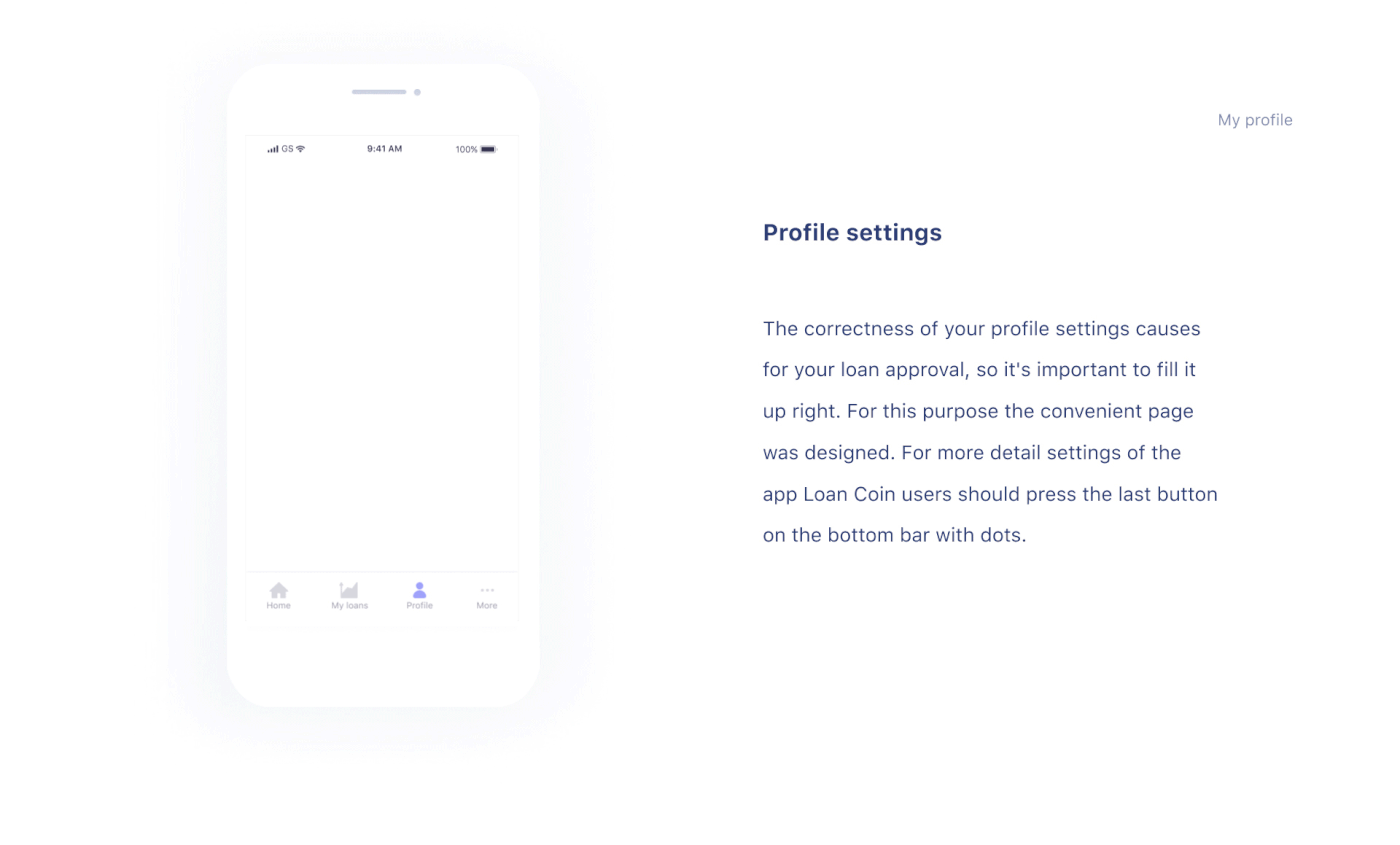loan app ios UI ux design concept money