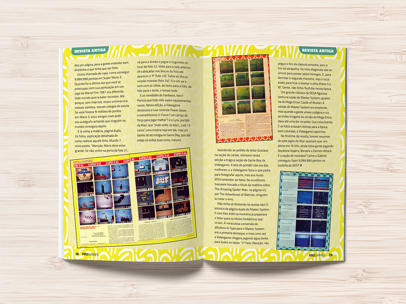 DesignEditorial diagramação designgrafico revista Layout Videogames magazine