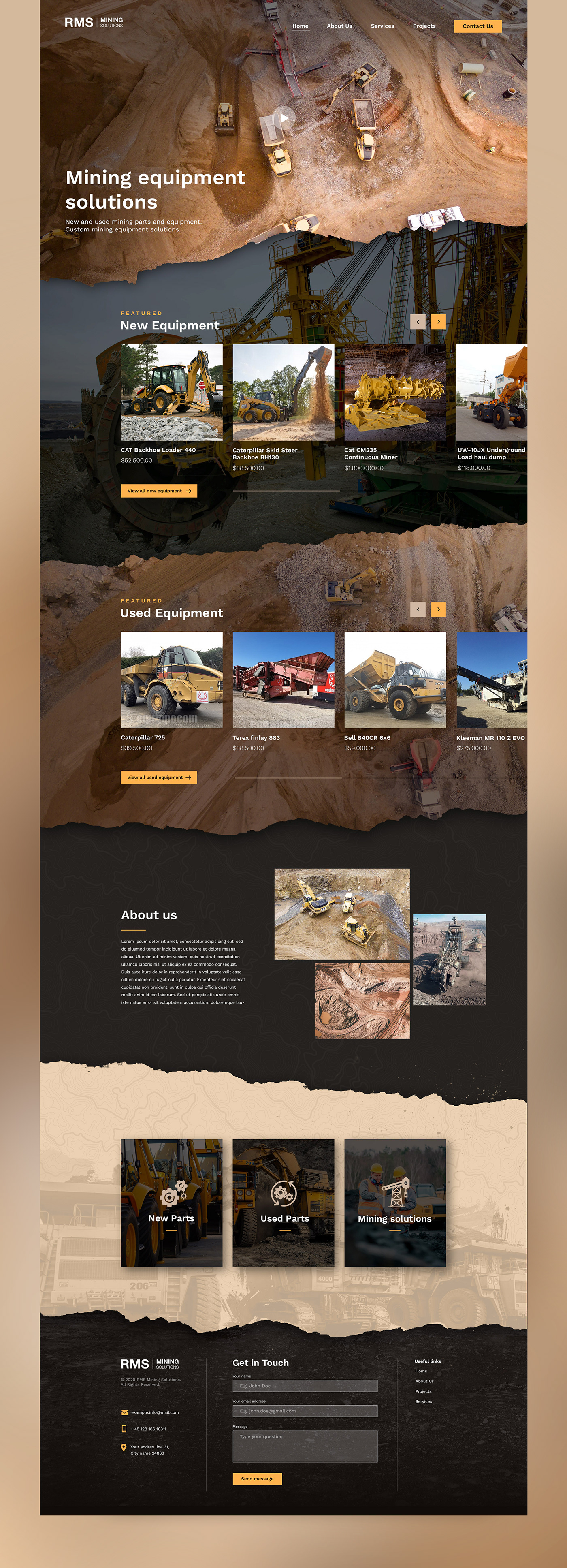 Excavate industrial interaction interactive Mining quarry Truck Unique Vehicle Webdesign