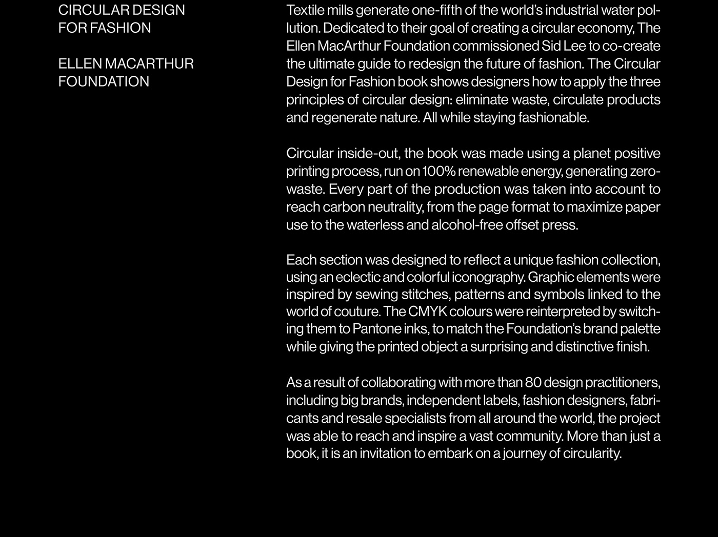 book circular economy COFFEE TABLE BOOK ellen macarthur emf Fashion  foundation Montreal Sid Lee Sustainable