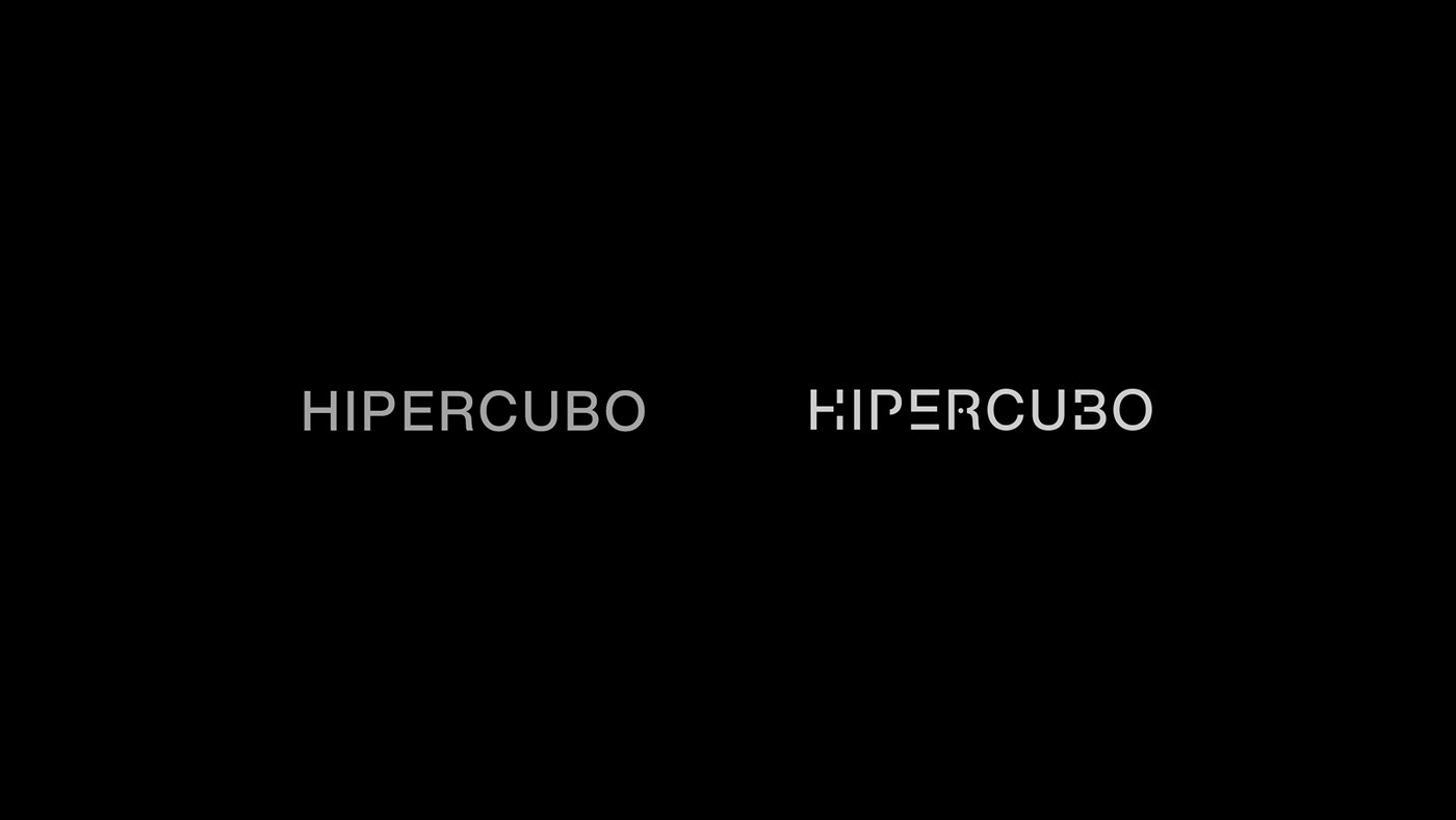 arquitectura black and white brand identity branding  design hipercubo Logo Design minimal monochrome