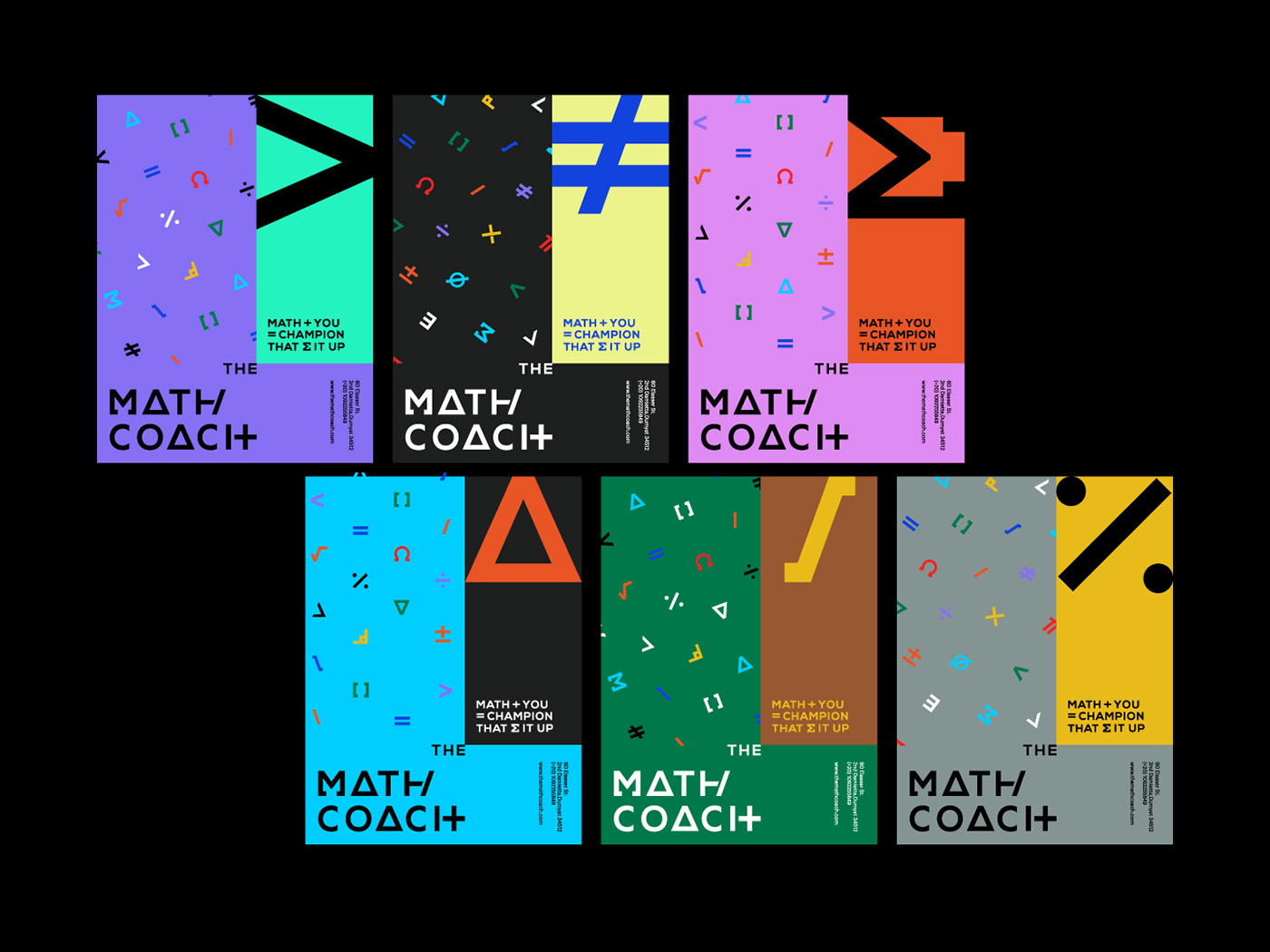 brand identity Coach courses Education logo math personal teacher branding  typography  