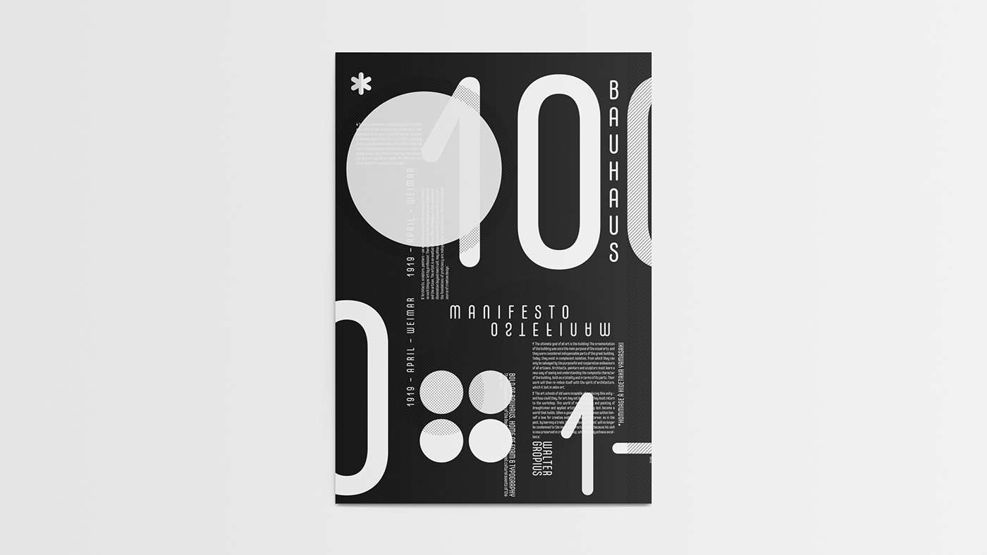 AdobeHiddenTreasures contest Hidetaka Yamasaki typography   monochrom poster graphicdesign black bauhaus AdobeIndesign