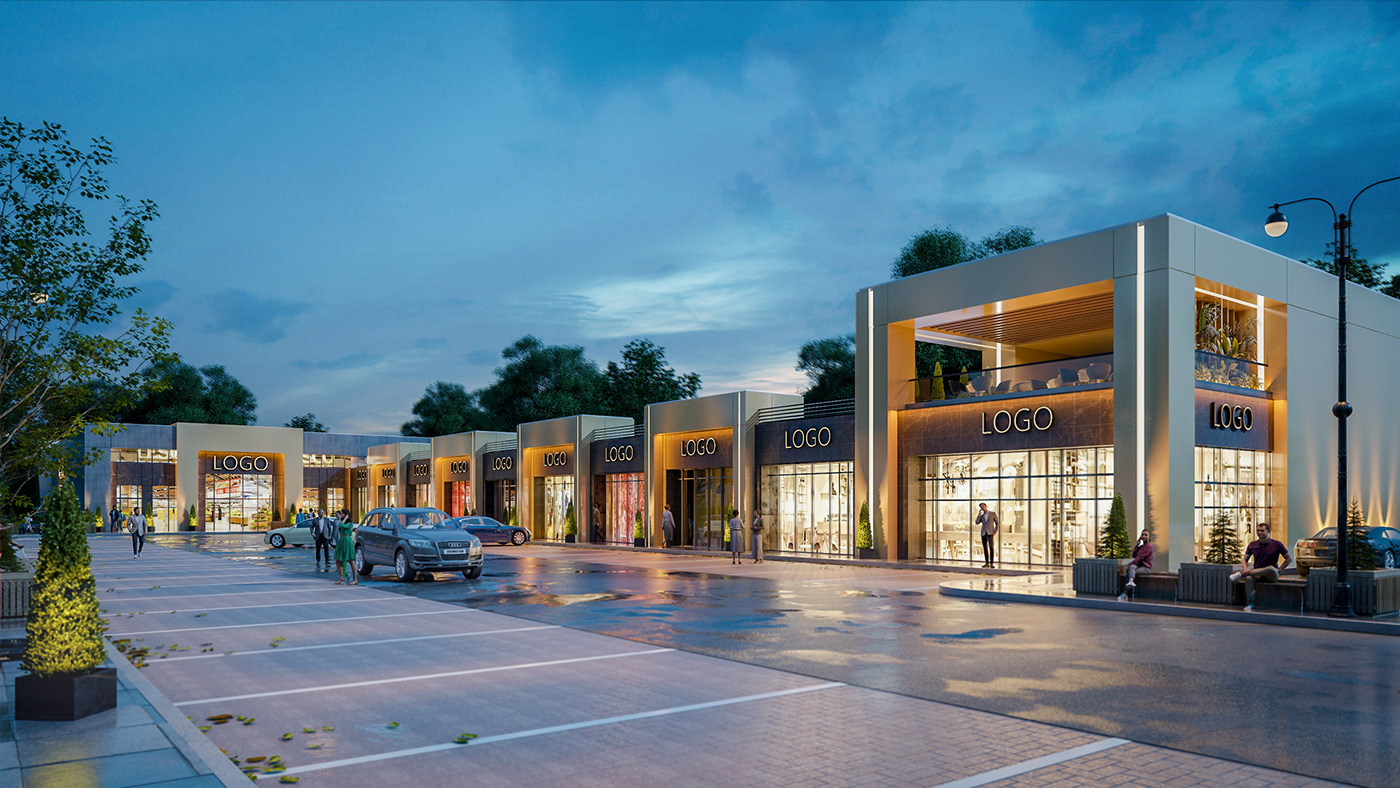 architecture design exterior facade KSA mahmoud radwan mall modern Retail store
