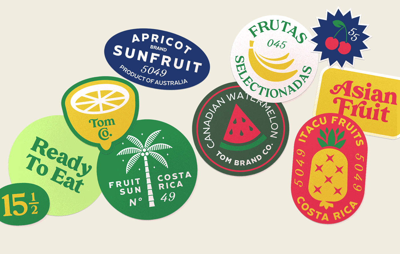 vintage Retro Tropical Latin american brew Badges font family bundle