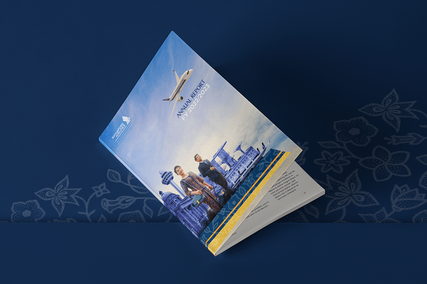 singapore airlines annual report Layout editorial
