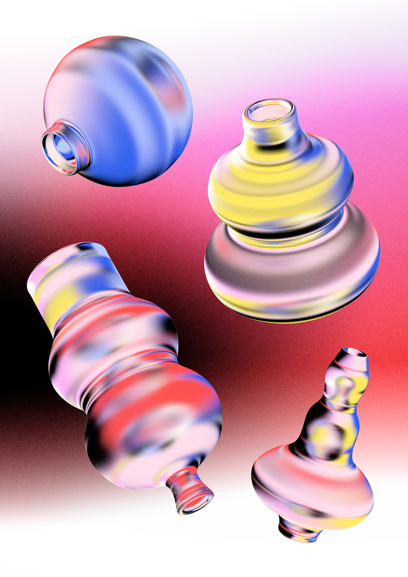 ceramics  gradients vases