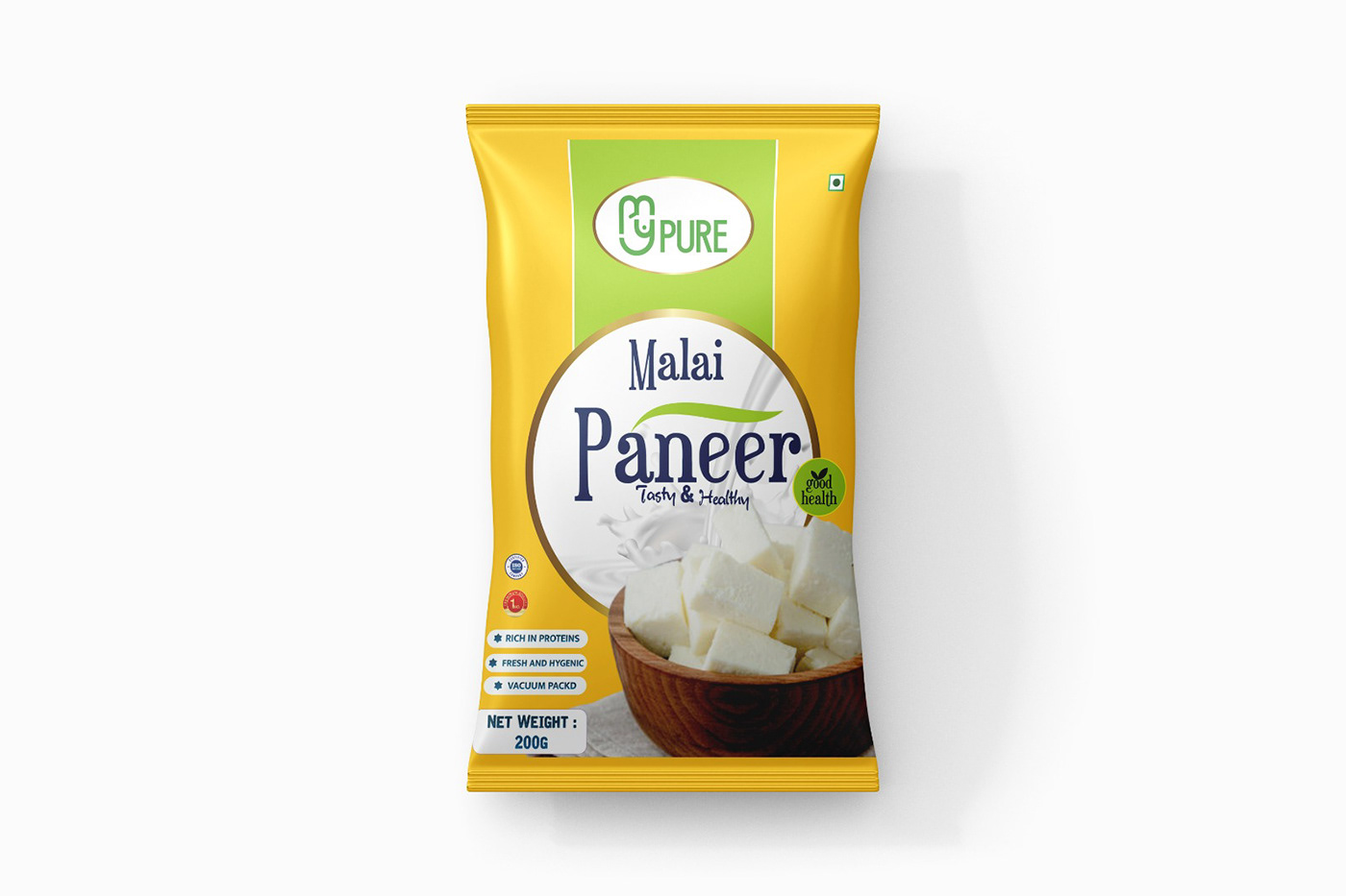 Paneer Dairy Dairy Branding Pouch Packaging brand identity Graphic Designer visual identity Brand Design