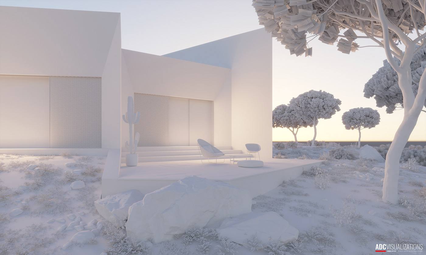 3D 3dsmax architecture archviz CGI exterior house Render Villa