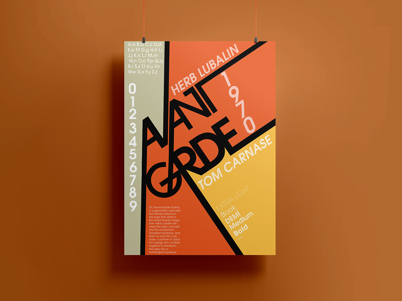 adobe illustrator avant garde design designer poster Typeface vector